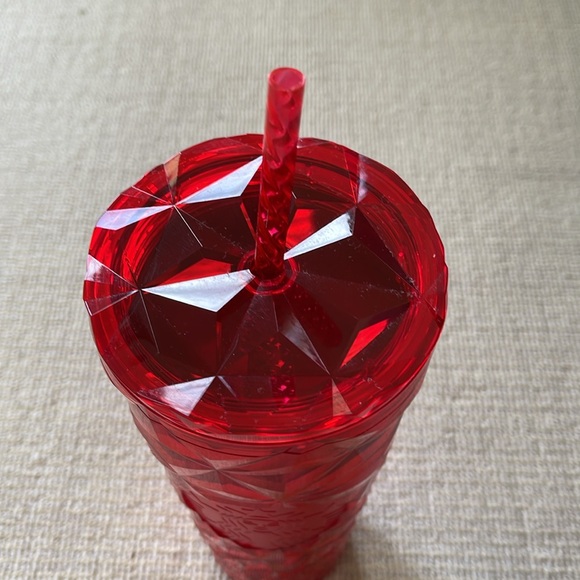 Starbucks Red Jeweled Drinking Cup - Picture 3 of 6